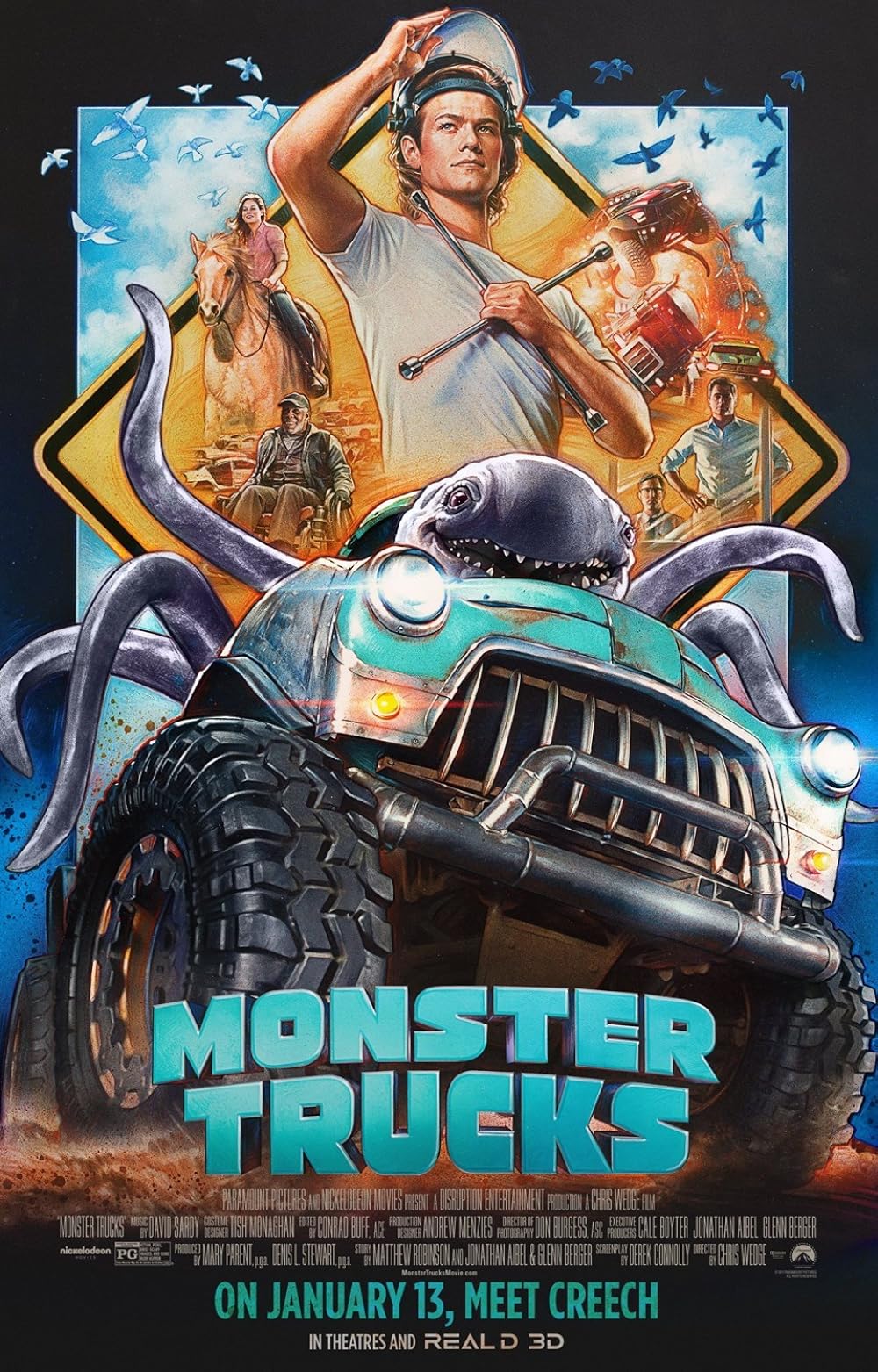 دانلود فیلم ماشین های هیولا Monster Trucks (2016)