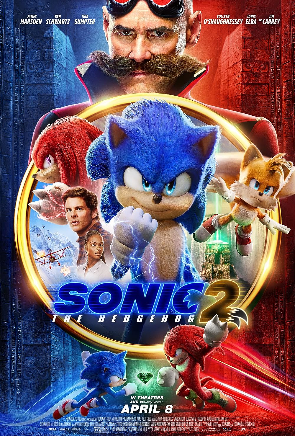 دانلود فیلم سونیک خارپشت 2 Sonic the Hedgehog 2 ( 2022 )