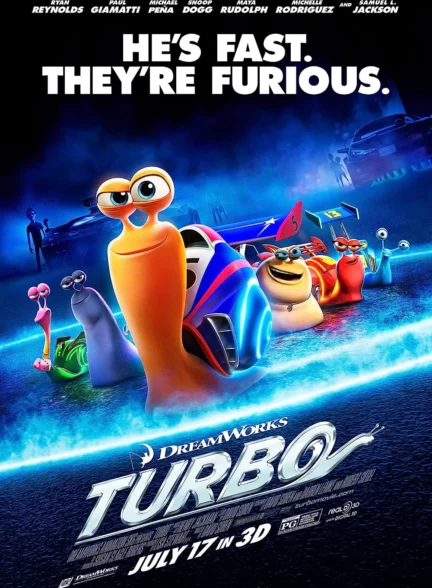 دانلود دوبله فارسی انیمیشن توربو Turbo 2013