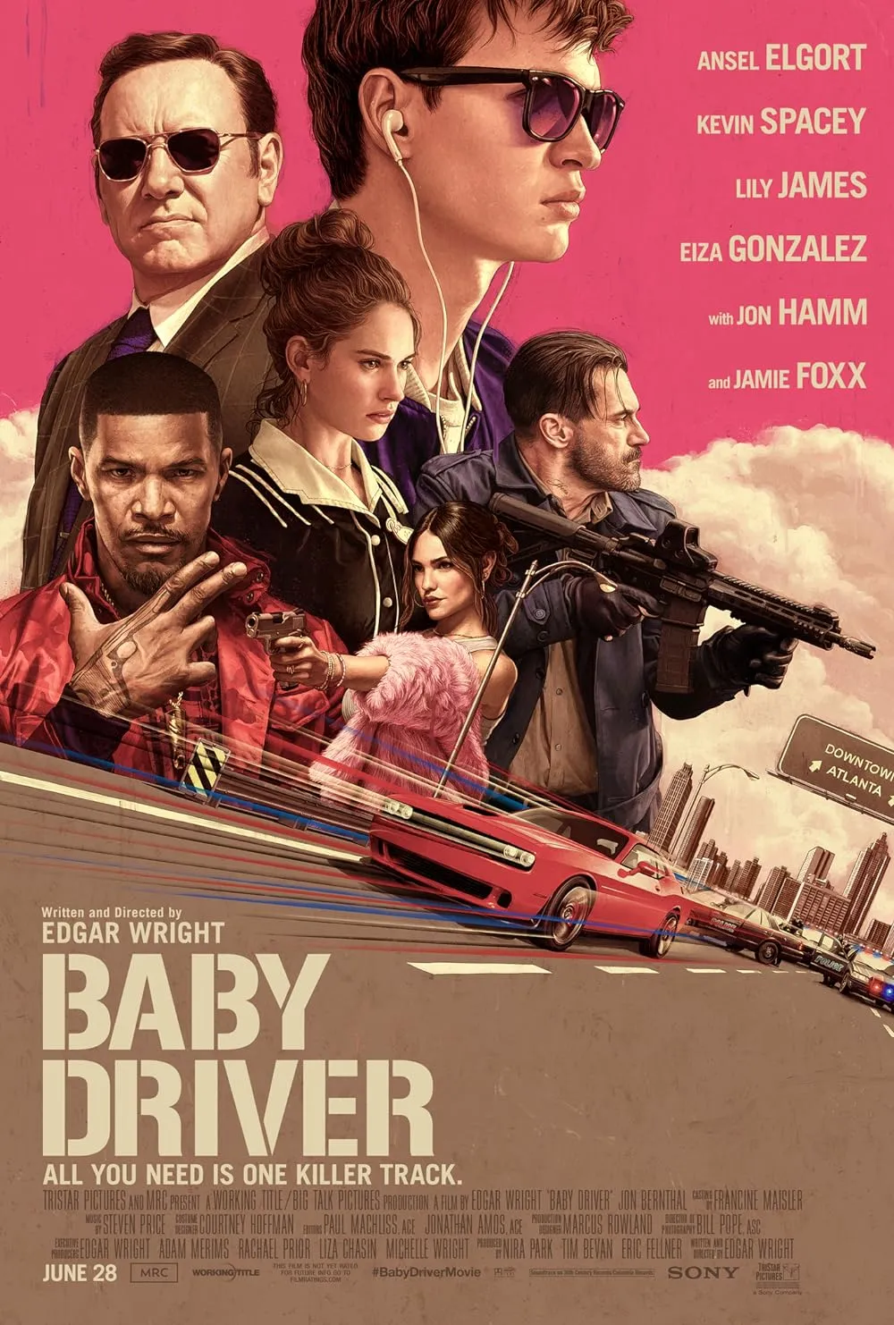 دانلود فیلم بچه راننده Baby Driver 2017