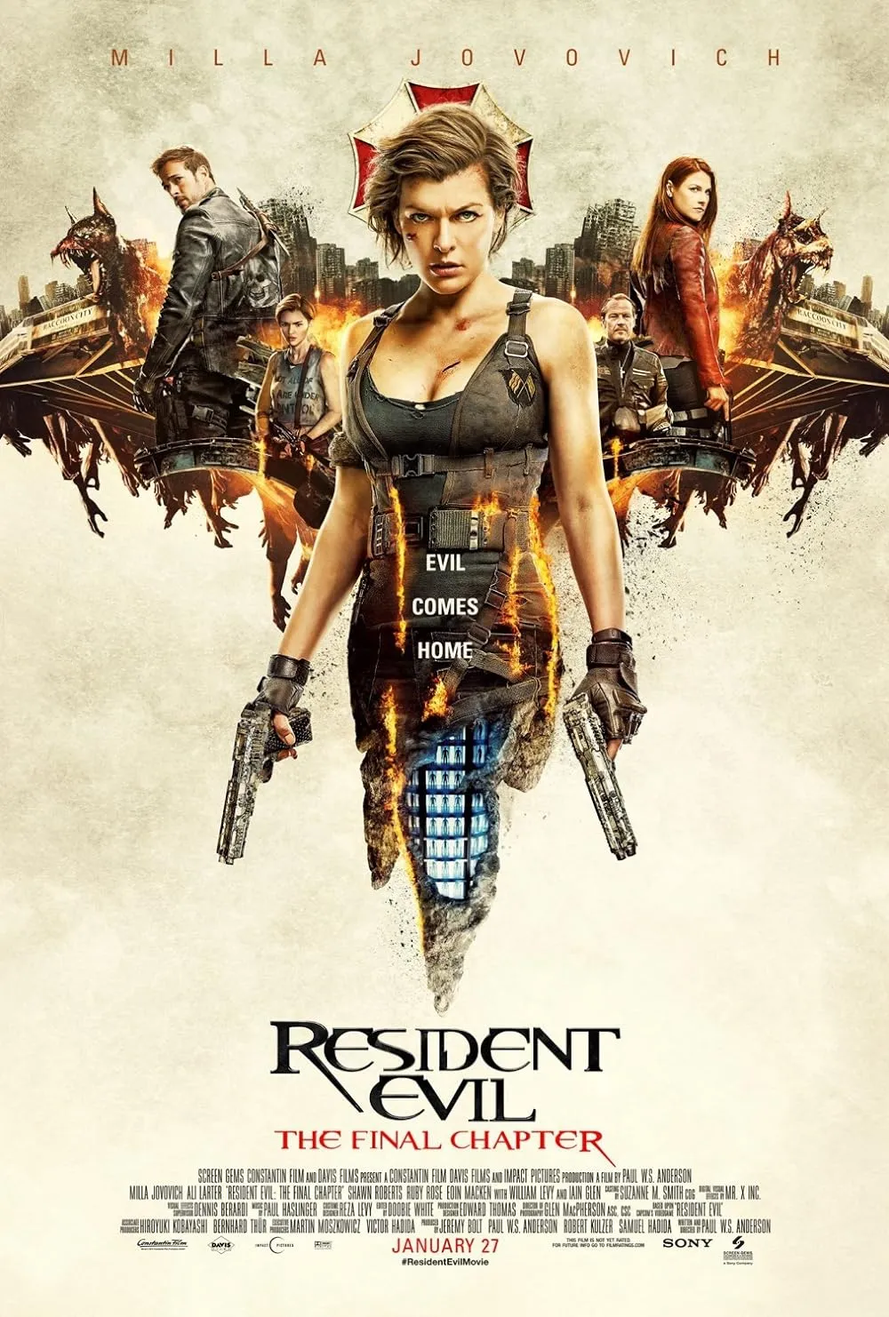 دانلود فیلم رزیدنت ایول: قسمت پایانی 6 _ Resident Evil: The Final Chapter 2016