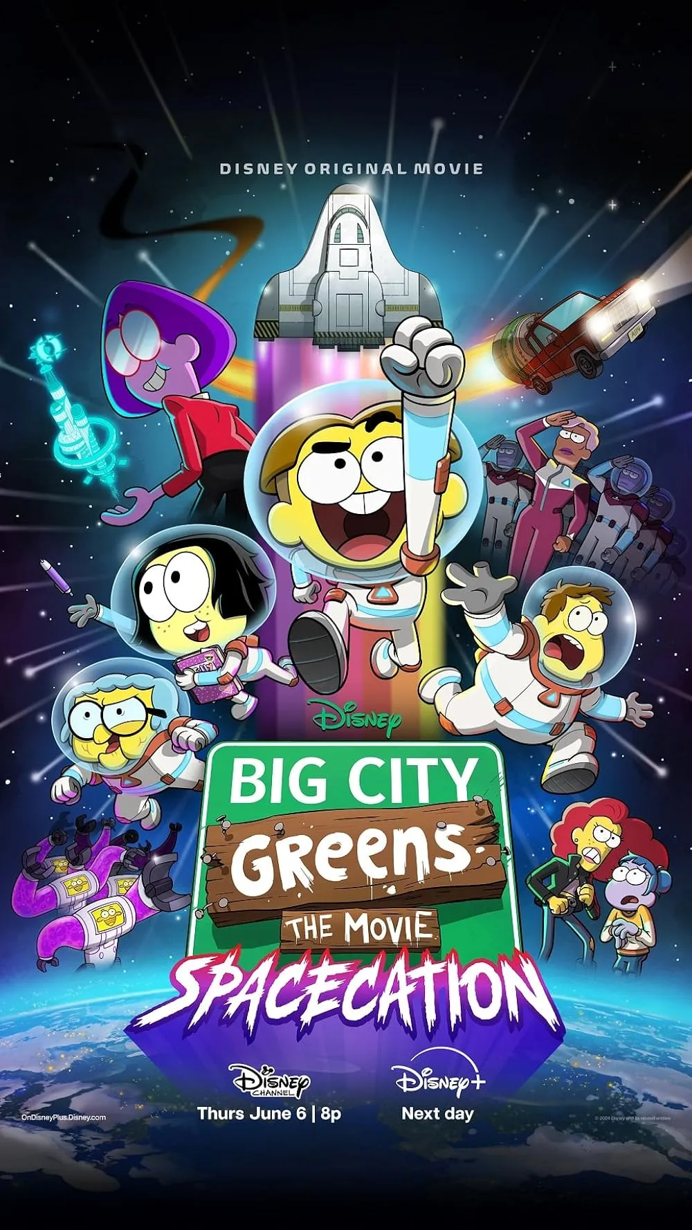 دانلود انیمیشن شهر بزرگ گرین ها: تعطیلات فضایی Big City Greens the Movie: Spacecation 2024