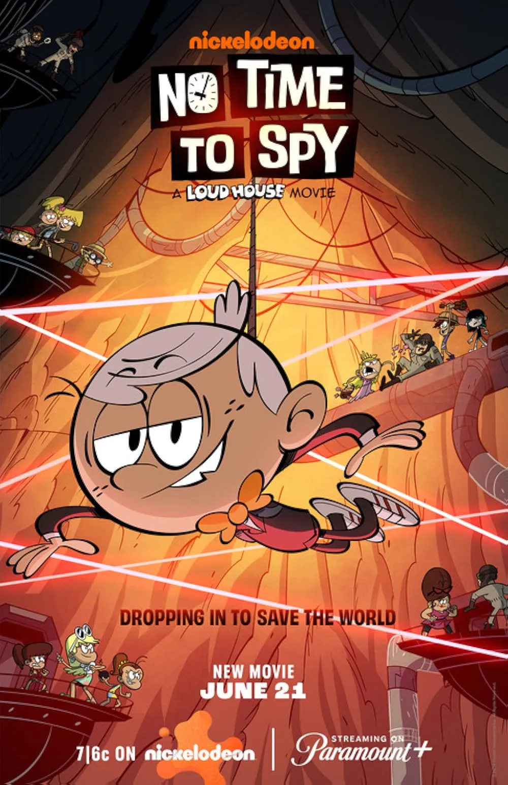 دانلود انیمیشن زمان جاسوسی نیست: خانه پر سر و صدا No Time to Spy: A Loud House Movie 2024