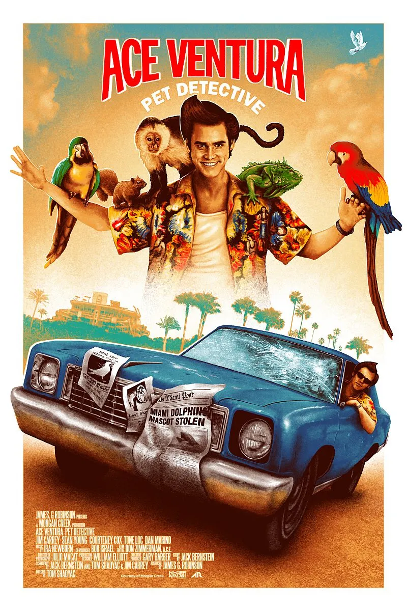 دانلود فیلم ایس ونچورا : کارآگاه حیوانات خانگی Ace Ventura: Pet Detective 1994