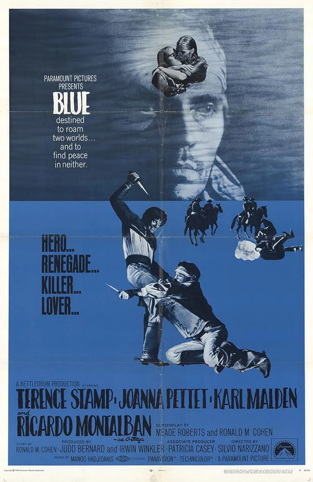 دانلود فیلم آبی Blue 1968