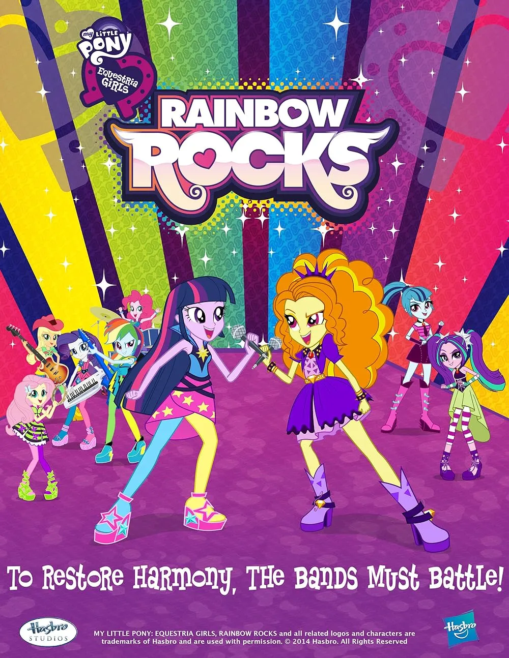 دانلود فیلم انیمیشن پونی کوچک من: دختران اسب سواری – انیمیشن رنگین کمان راک My Little Pony: Equestria Girls – Rainbow Rocks Animated 2014