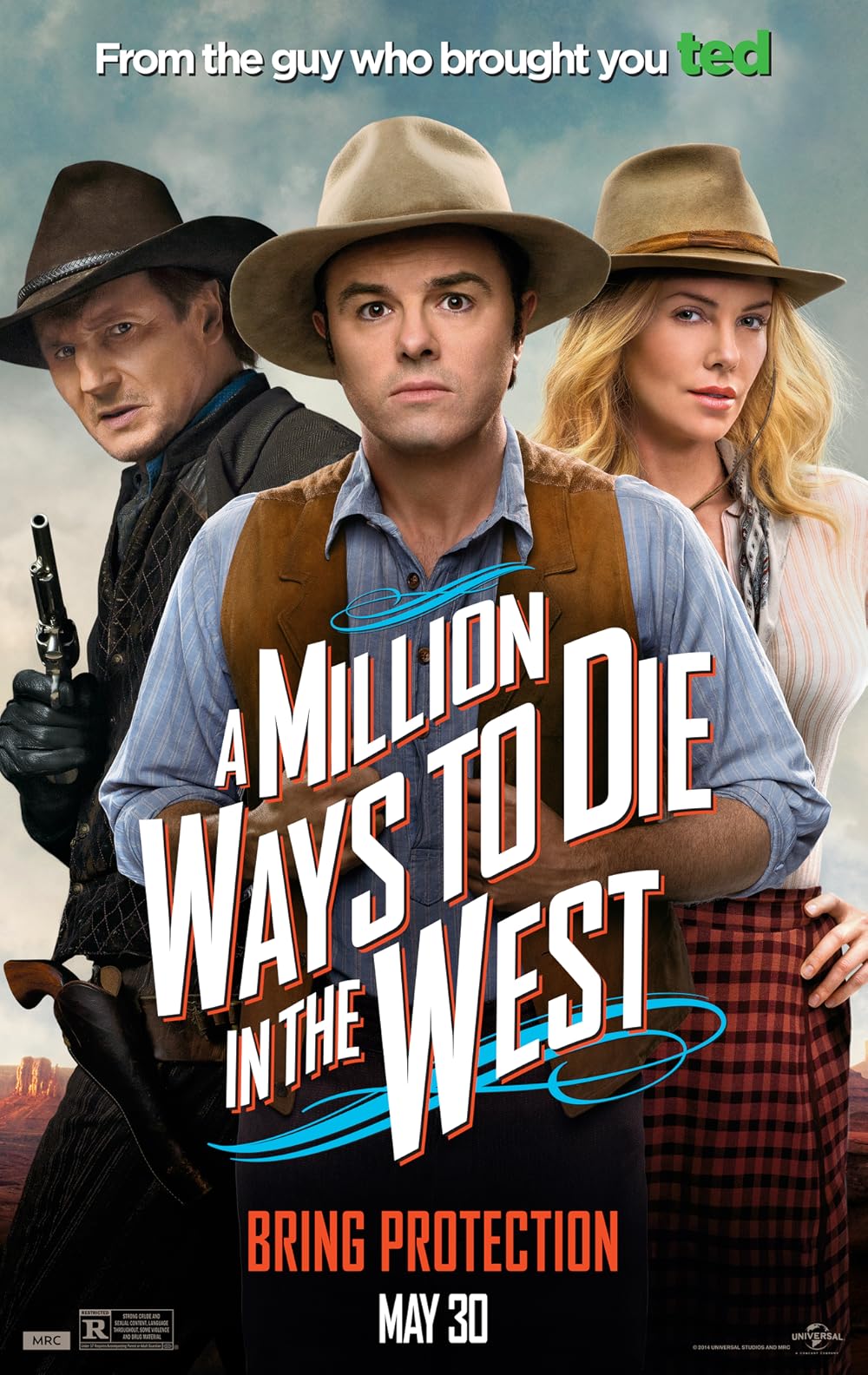 دانلود فیلم یک میلیون راه برای مردن در غرب A Million Ways to Die in the West 2014